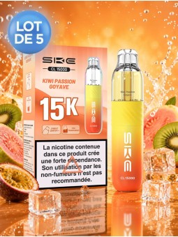 SKE CL15000 Kiwi Passion Goyave - Kit rechargeable, lot de 5