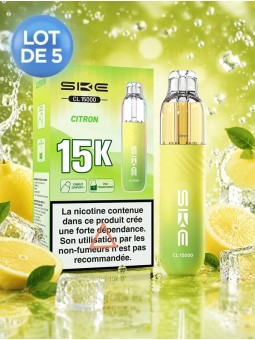 SKE CL15000 Citron - Kit rechargeable, lot de 5