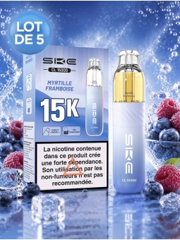 SKE CL15000 Myrtille Framboise - Kit rechargeable, lot de 5