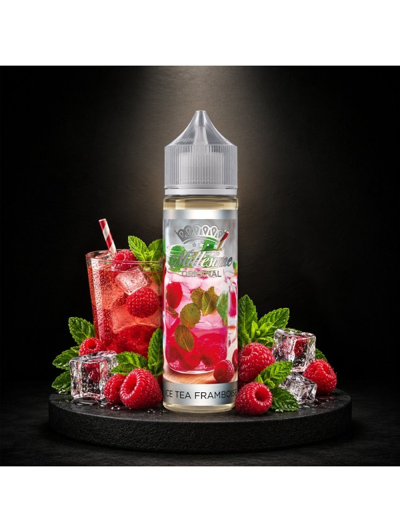 Millésime | E-liquide | Gamme Original 50ML | Ice Tea Framboise