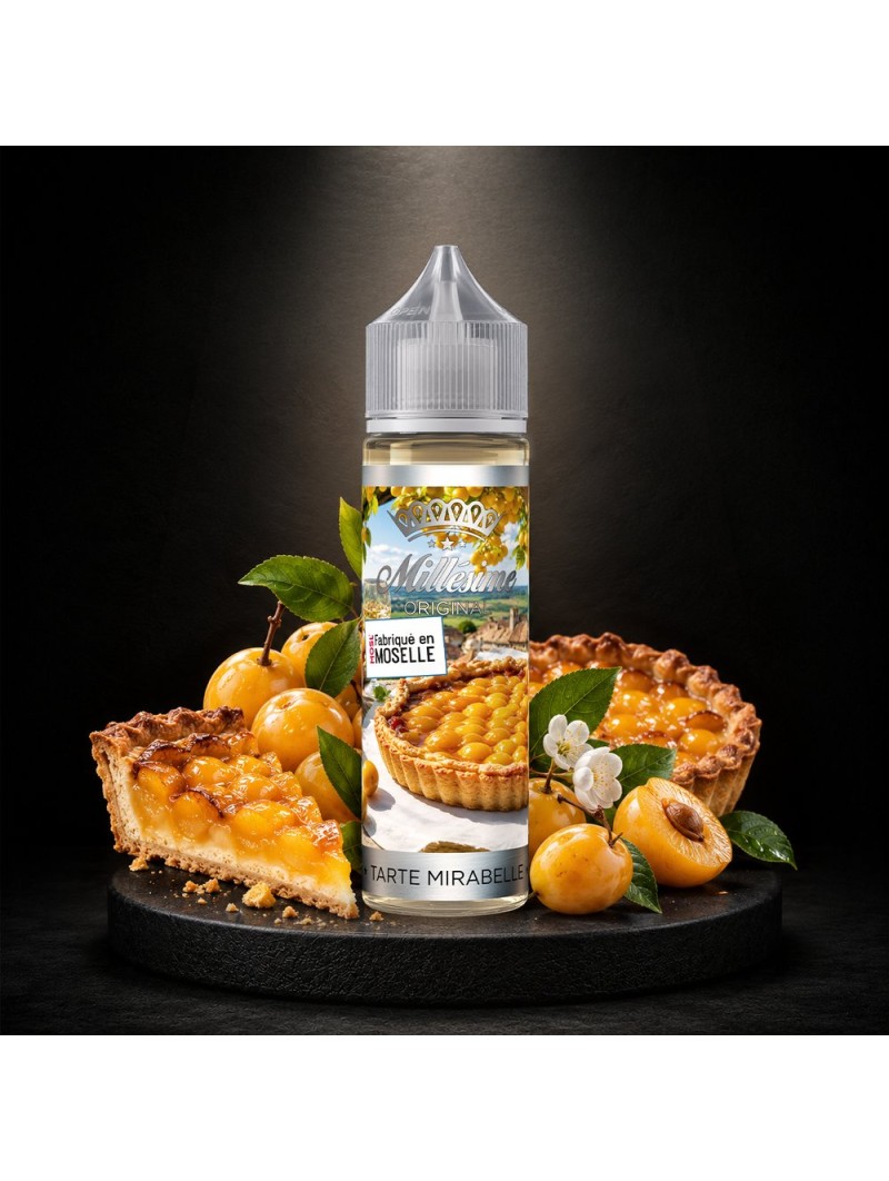 Millésime | E-liquide | Gamme Original 50ML | Tarte Mirabelle