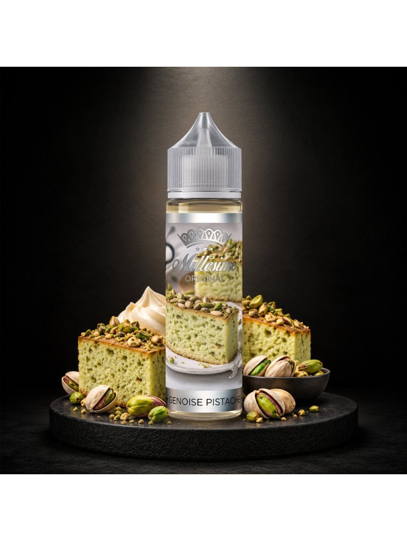 Millésime | E-liquide | Gamme Original 50ML | Génoise Pistache