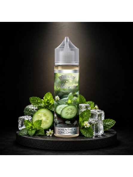 Millésime | E-liquide | Gamme Original 50ML | Menthe Concombre