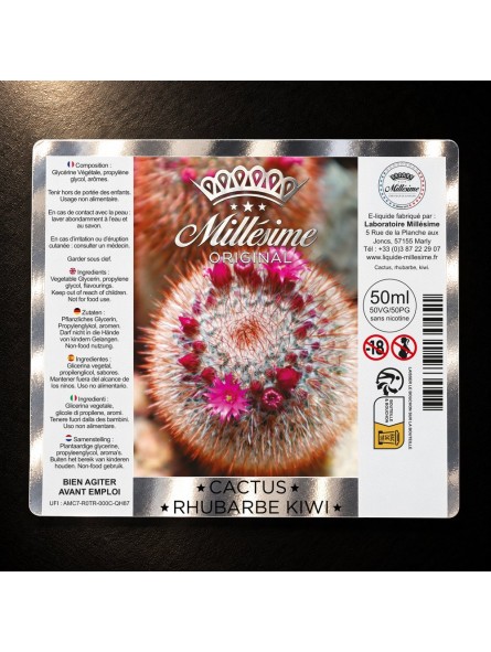 MILLESIME | ORIGINAL | CACTUS RHUBARBE KIWI 50ML