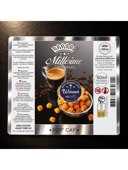 MILLESIME | ORIGINAL | POP'CAF 50ML