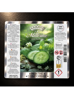 Millésime | E-liquide | Gamme Original 50ML | Menthe Concombre