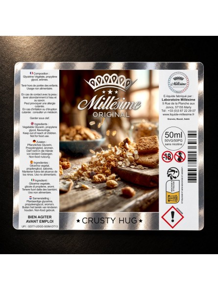Millésime | E-liquide | Gamme Original 50ML | Crazy Hug