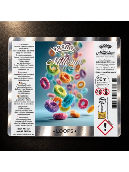 Millésime | E-liquide | Gamme Original 50ML | Loops